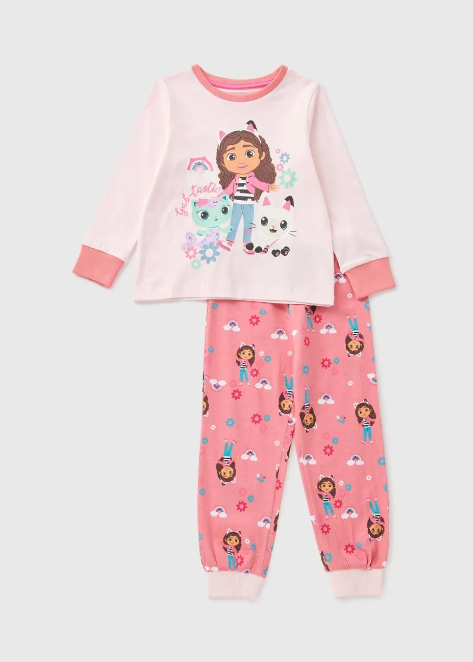 Gabbys Dollhouse Girls Pink Pyjama Set (1-7yrs)