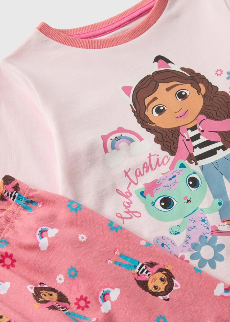 Gabbys Dollhouse Girls Pink Pyjama Set (1-7yrs)