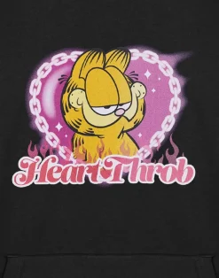 Garfield Heart Throb Black Hoodie