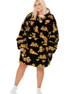 Garfield Unisex Black Garfield Blanket Hoodie