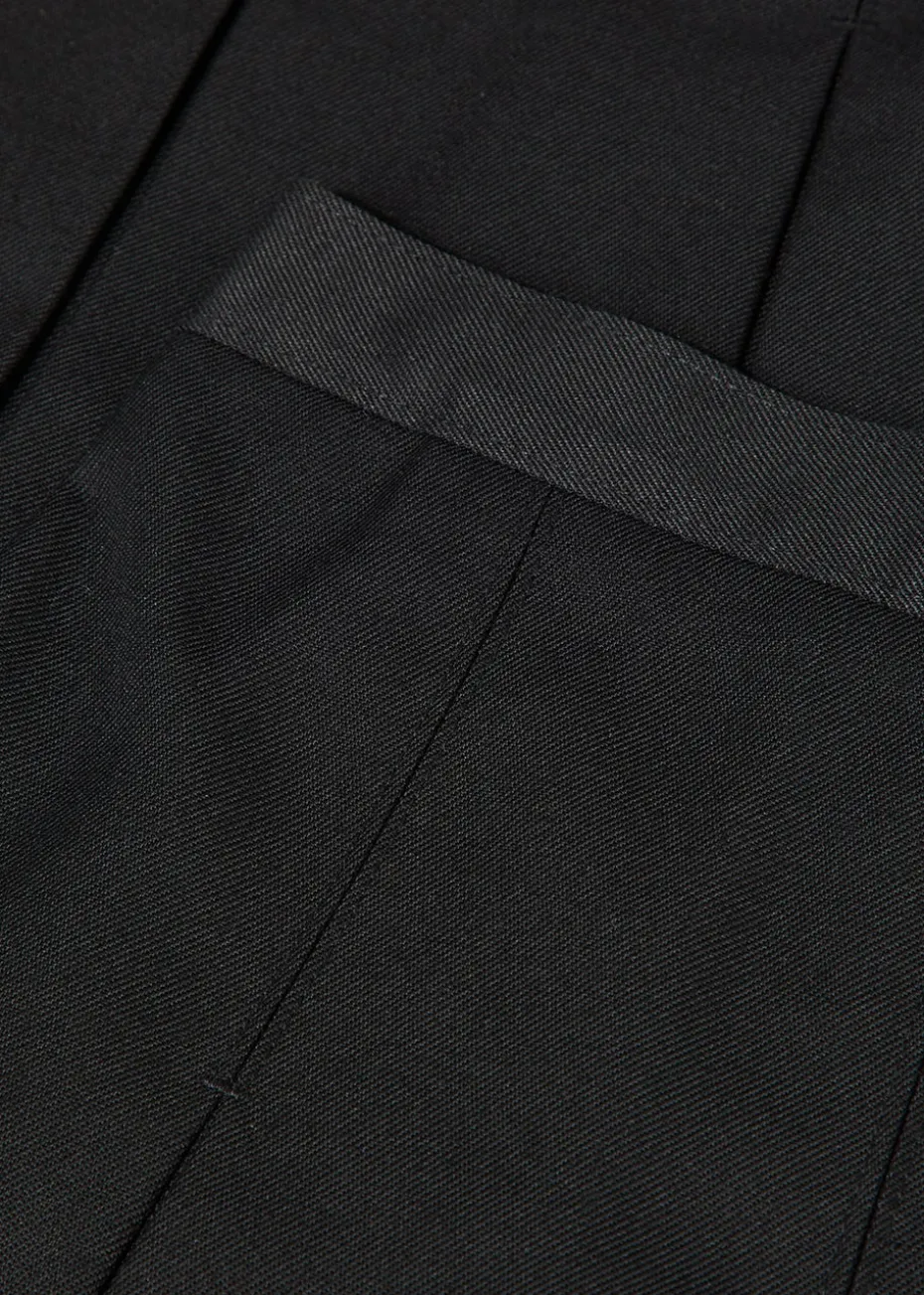 Girls 2 Pack Black Box Pleat School Skirts (4-16yrs)