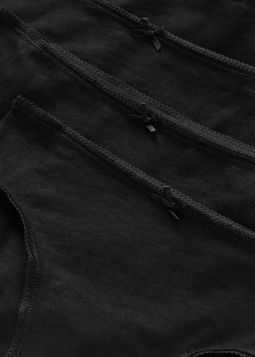 Girls 10 Pack Black Briefs (2-13yrs)