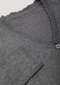 Girls 2 Pack Grey School Cardigans (3-13yrs)