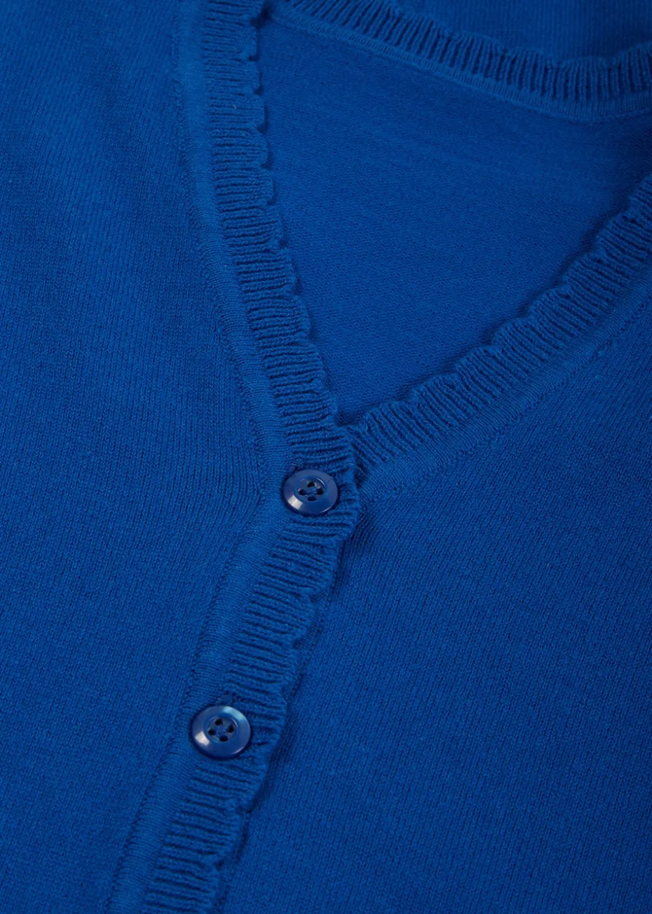 Girls 2 Pack Royal Blue School Cardigans (4-13yrs)