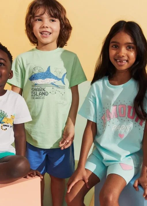Girls Aqua Amour Paris T-Shirt (1-7yrs)