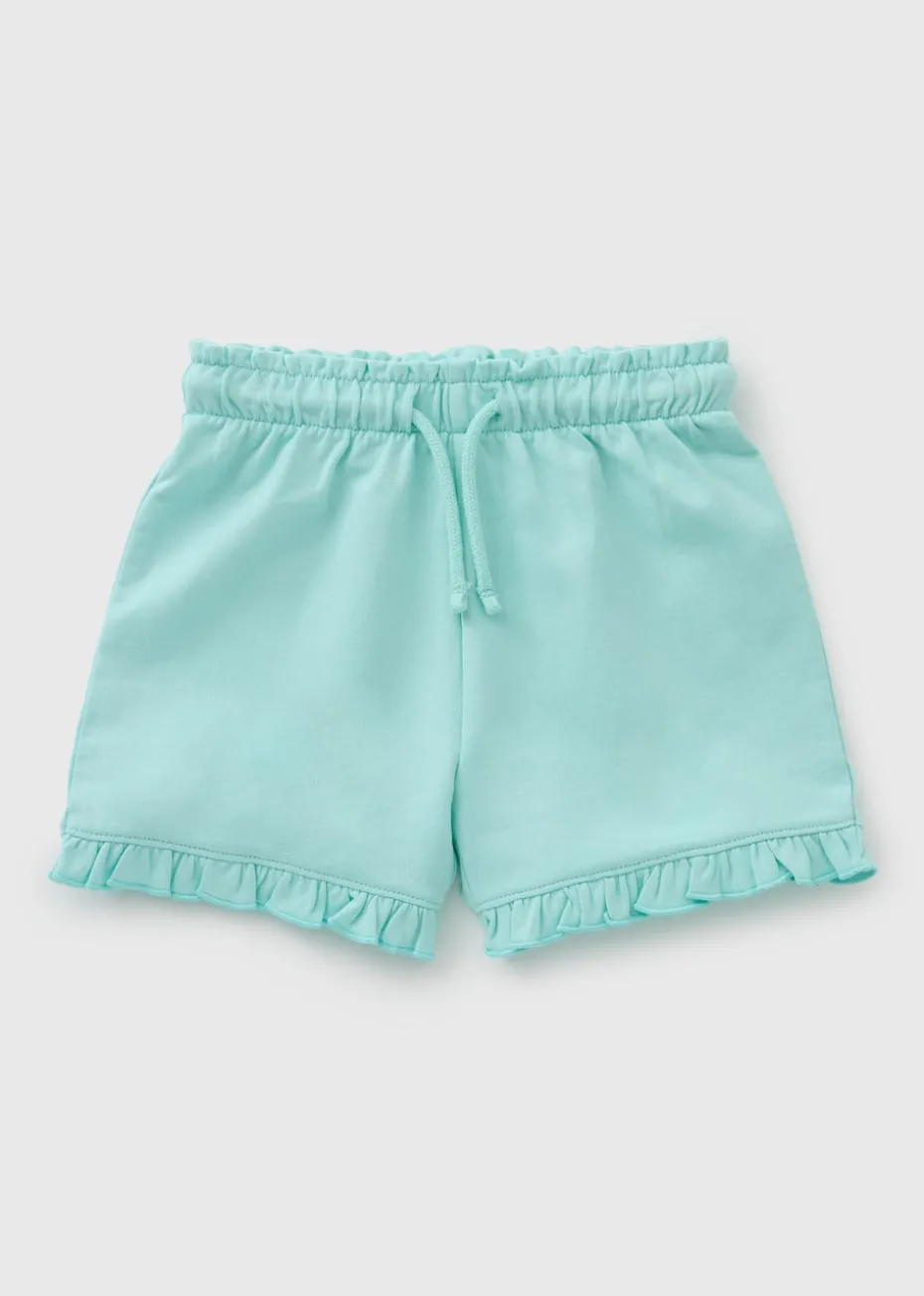 Girls Aqua Sweat Shorts (1-7yrs)