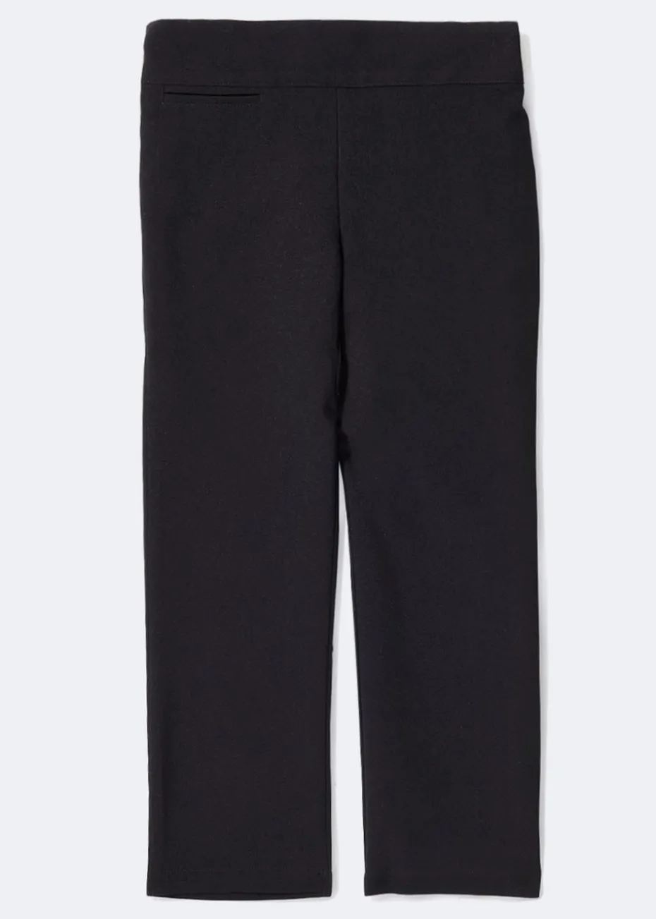 Girls Black Bootcut School Trousers (3-13yrs)