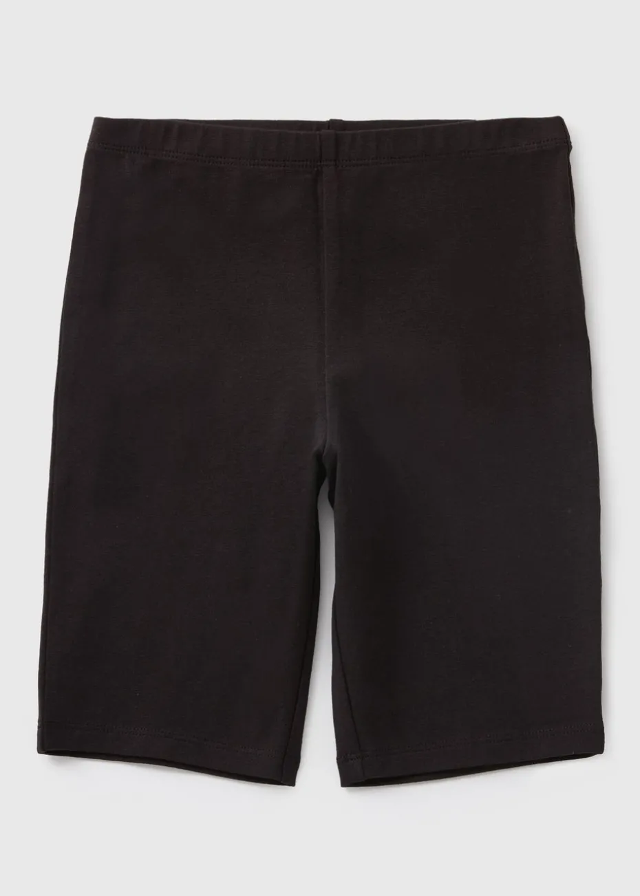 Girls Black Cycle Shorts (7-15yrs)