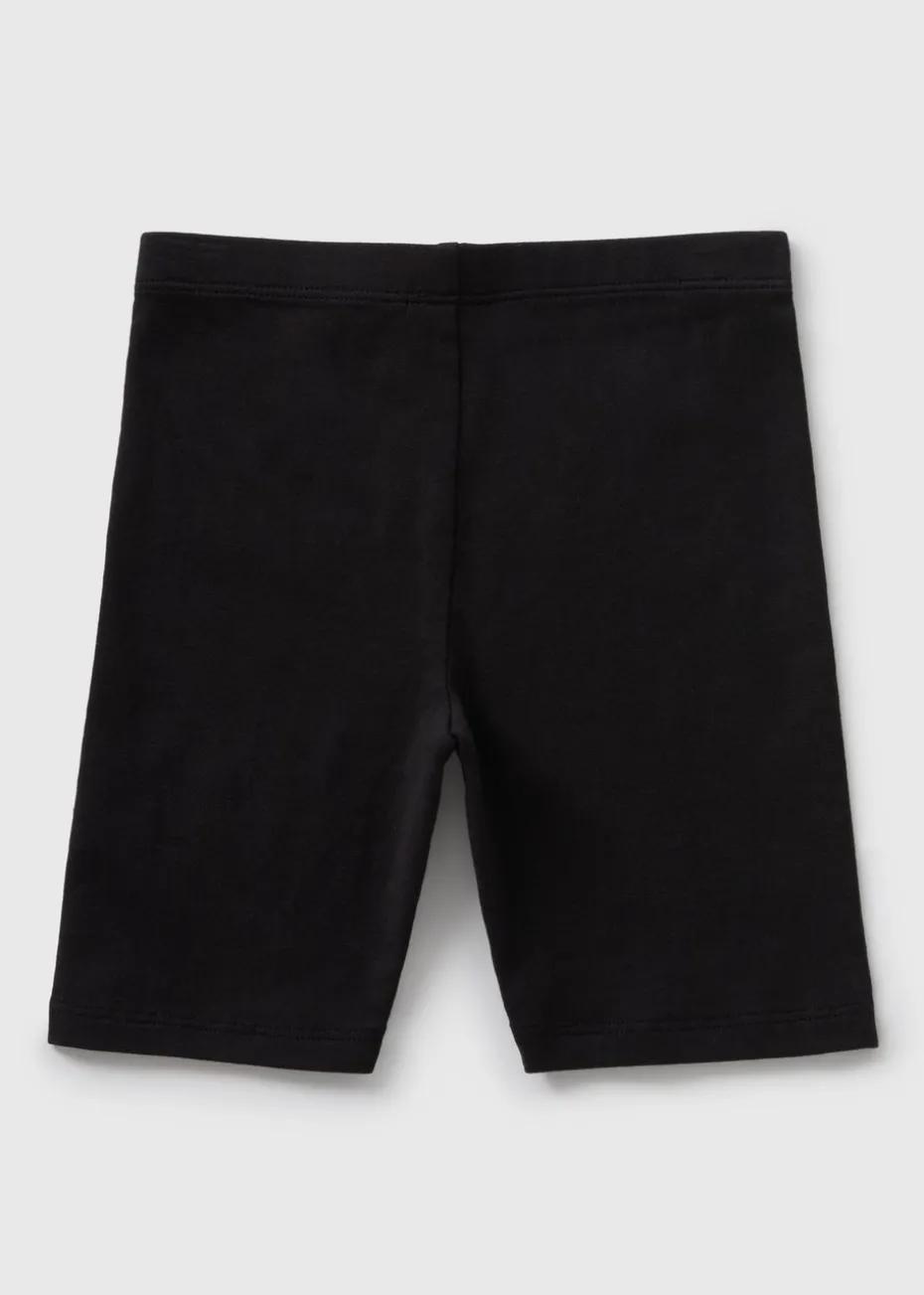 Girls Black Cycling Shorts (1-7yrs)