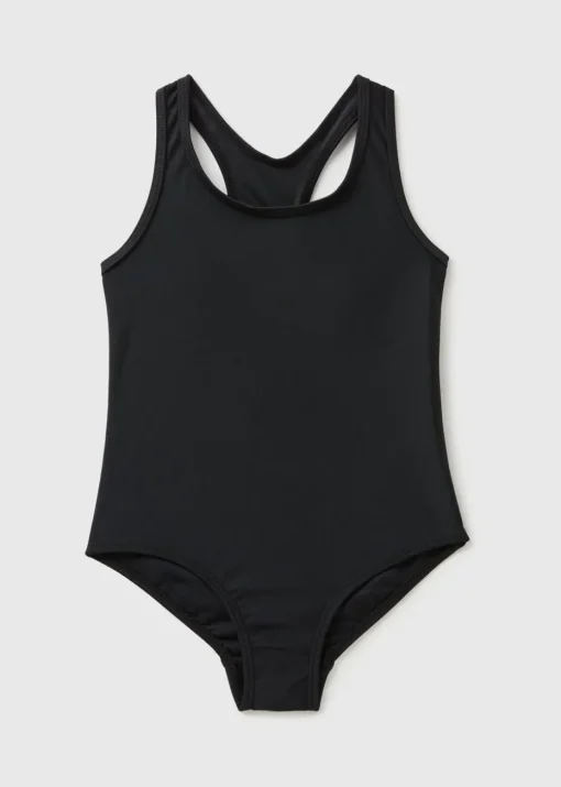 Girls Black Swimsuit (3-13yrs)