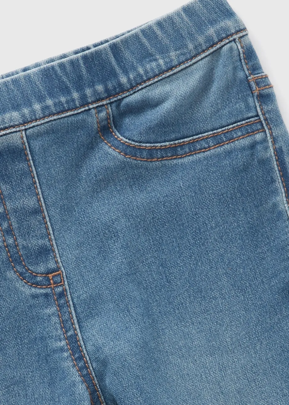 Girls Blue Lightwash Flare Jegging (7-15yrs)