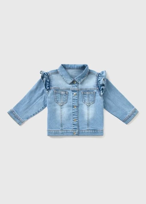 Girls Blue Wash Denim Jacket (1-7yrs)