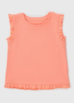 Girls Coral Frill Vest (1-7yrs)