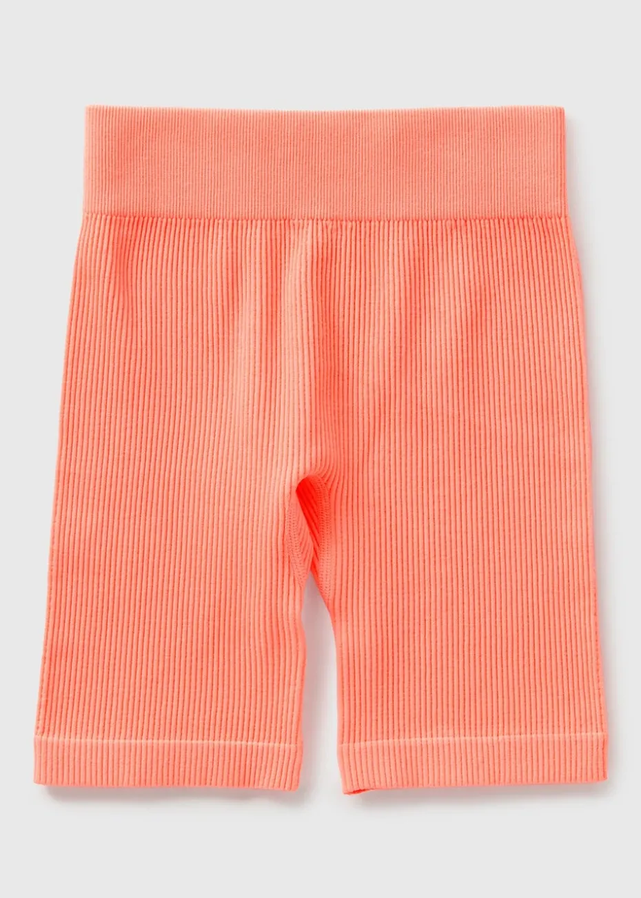 Girls Coral Seamless Cycle Shorts (7-15yrs)