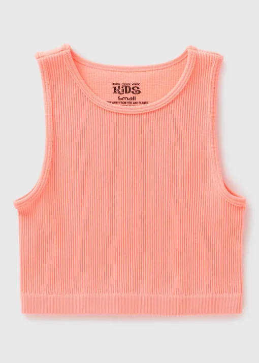 Girls Coral Seamless Vest (7-15yrs)