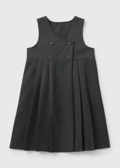 Girls Double Breasted Pinafore (3-9yrs)