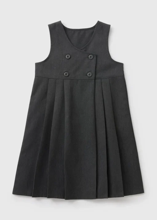 Girls Double Breasted Pinafore (3-9yrs)