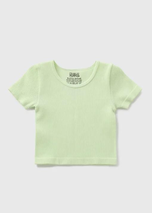 Girls Green Seamless T-Shirt (7-15yrs)