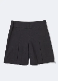 Girls Grey Culotte School Shorts (6-13yrs)