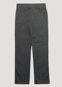 Girls Grey Stretch School Trousers (3-13yrs)