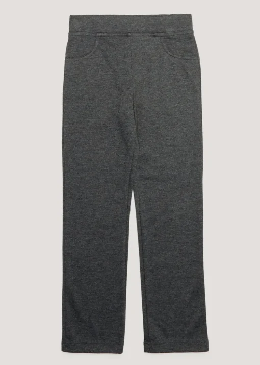 Girls Grey Stretch School Trousers (3-13yrs)