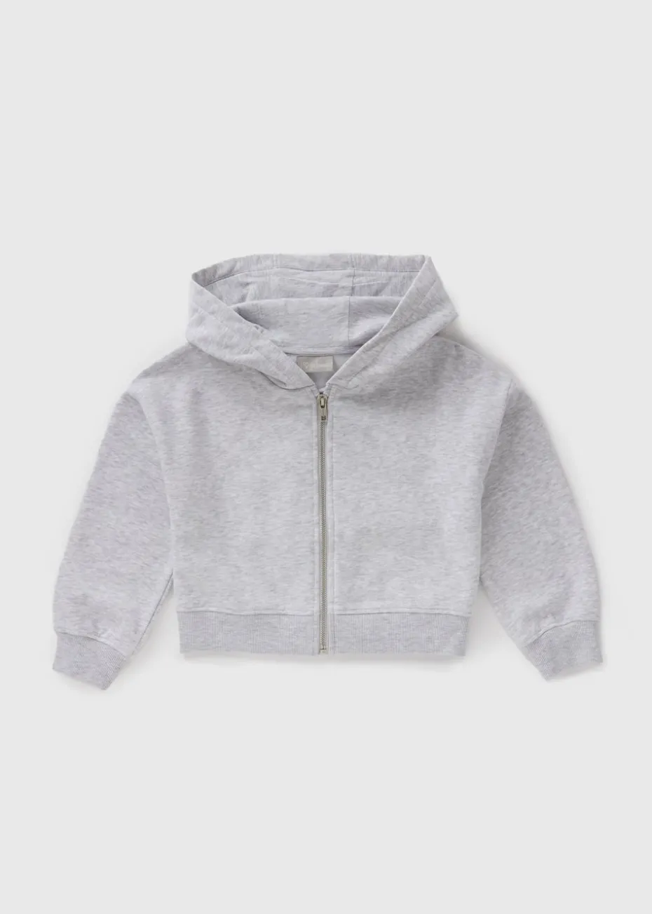 Girls Grey Zip Through Hoodie (7-15yrs)