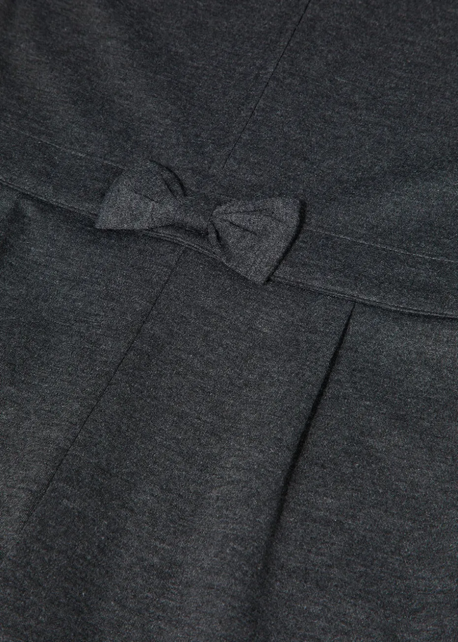 Girls Grey Zip Up School Playsuit (4-13yrs)