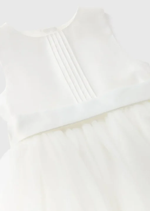 Girls Ivory Bridesmaid Pintuck Dress (1-10yrs)