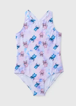 Girls Lilac Stitch Swimsuit (7-15yrs)
