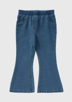 Girls Mid Wash Flare Jeggings (1-7yrs)