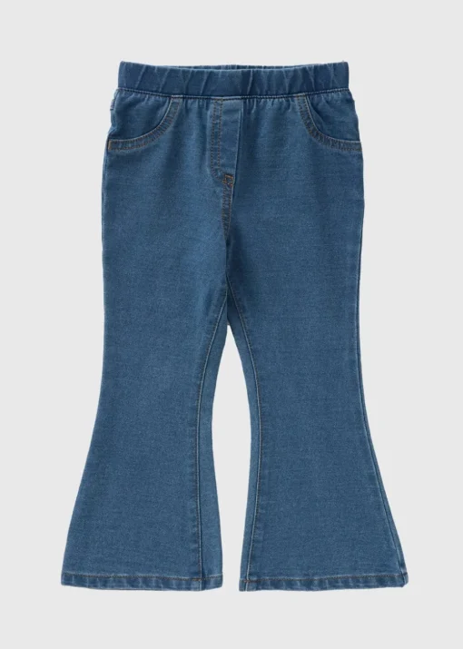 Girls Mid Wash Flare Jeggings (1-7yrs)
