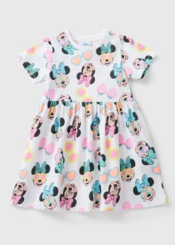 Girls Multi Coloured Minnie Mouse Dress (1-7yrs)