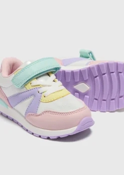 Girls Multicolour Retro Trainers (Younger 4-12)