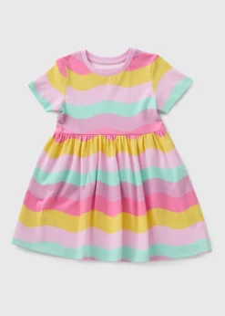 Girls Multicolour Stripe Dress (1-7yrs)