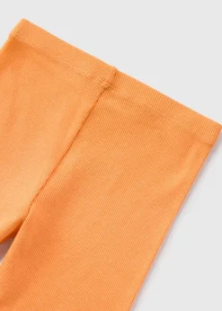 Girls Orange Cycle Shorts (1-7yrs)