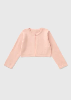 Girls Pink Bolero Cardigan (1-7yrs)