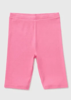 Girls Pink Cycle Shorts (7-15yrs)