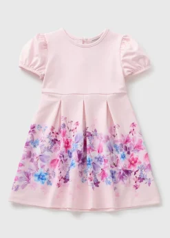 Girls Pink Floral Dress (1-7yrs)