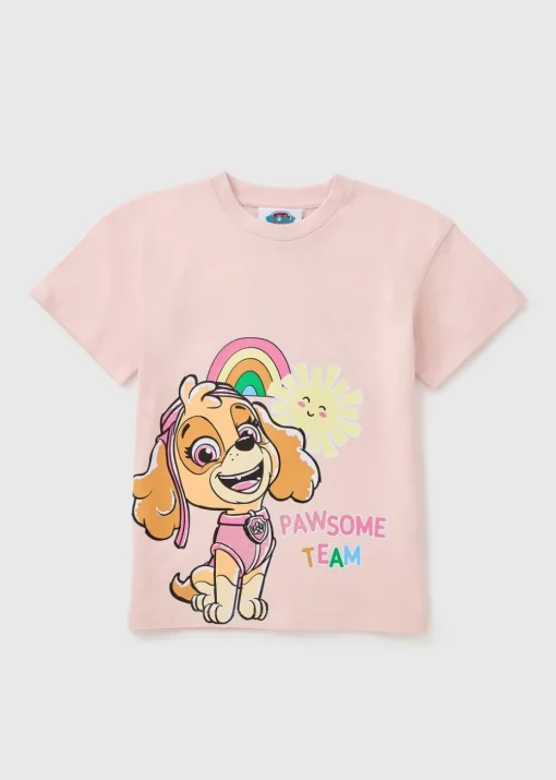 Girls Pink NSPCC Paw Patrol T-Shirt (1-7yrs)