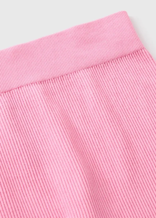 Girls Pink Seamless Leggings (7-15yrs)