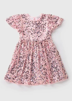 Girls Pink Sequin Dress (7-15yrs)