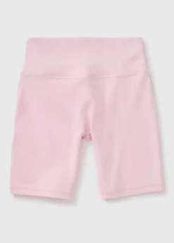 Girls Pink Soft Touch Cycling Shorts (7-15yrs)