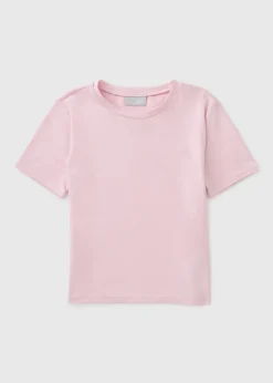 Girls Pink Soft Touch Sculpt T-Shirt (7-15yrs)