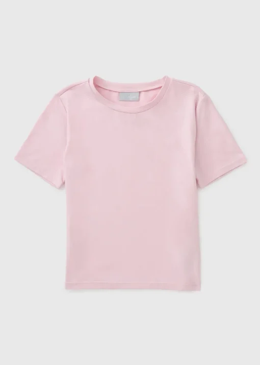 Girls Pink Soft Touch Sculpt T-Shirt (7-15yrs)