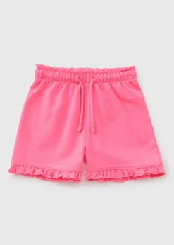 Girls Pink Sweat Shorts (1-7yrs)