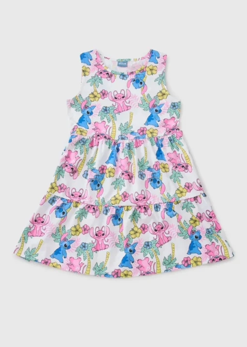 Girls Stitch Multicolour Tiered Dress (4-13yrs)