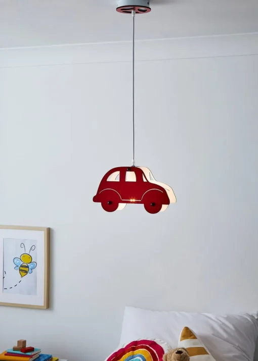 Glow Car Ceiling Light Red (30-95cm x 29cm)