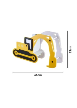 Glow Digger Integrated LED Table Lamp Yellow (21cm x 36cm)