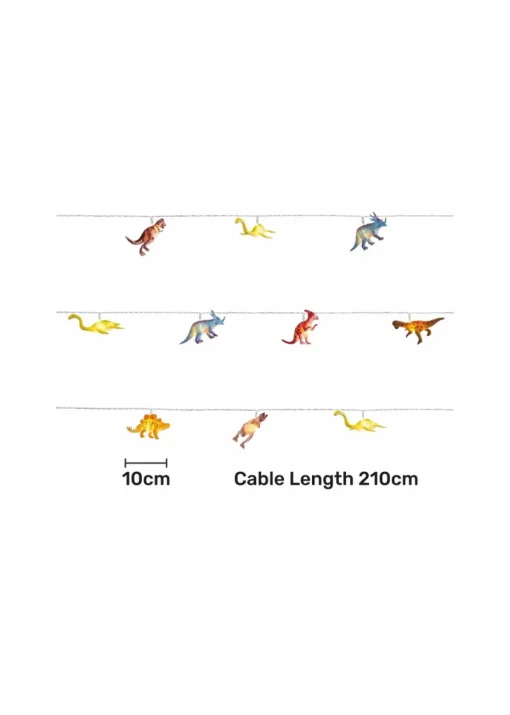 Glow Dinosaur LED String Lights (10cm x 210cm)