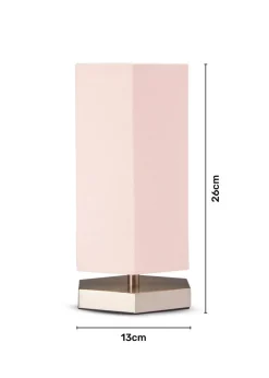 Glow Hexagon Shape Integrated LED Table Lamp Pink (26cm x 13cm)